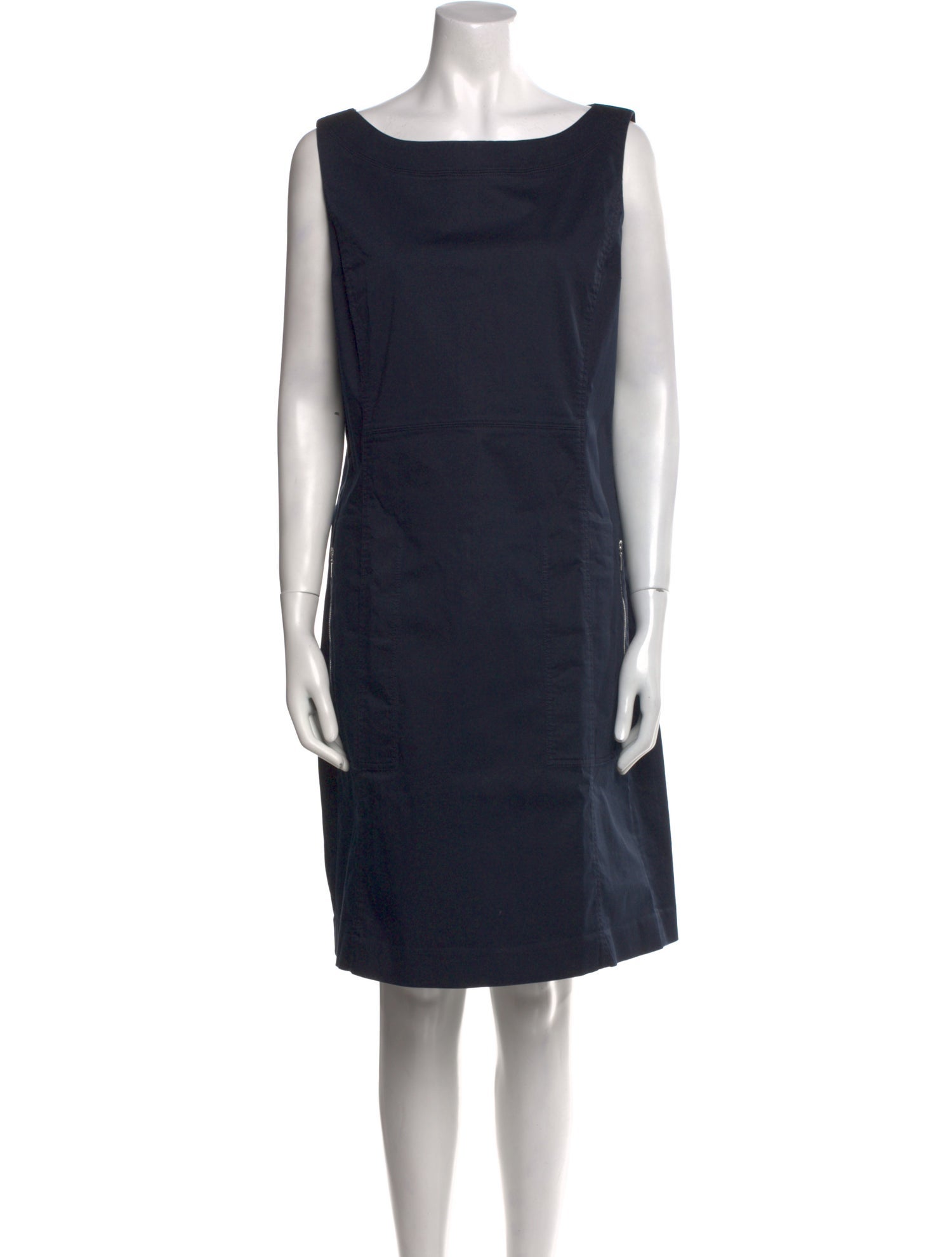 Lafayette 148 Bateau Neckline Knee-Length Dress