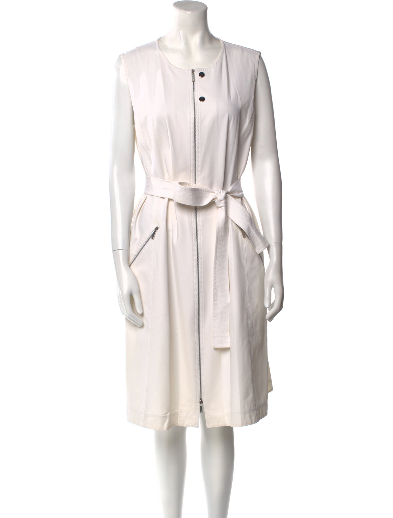 Lafayette 148 Scoop Neck Knee-Length Dress