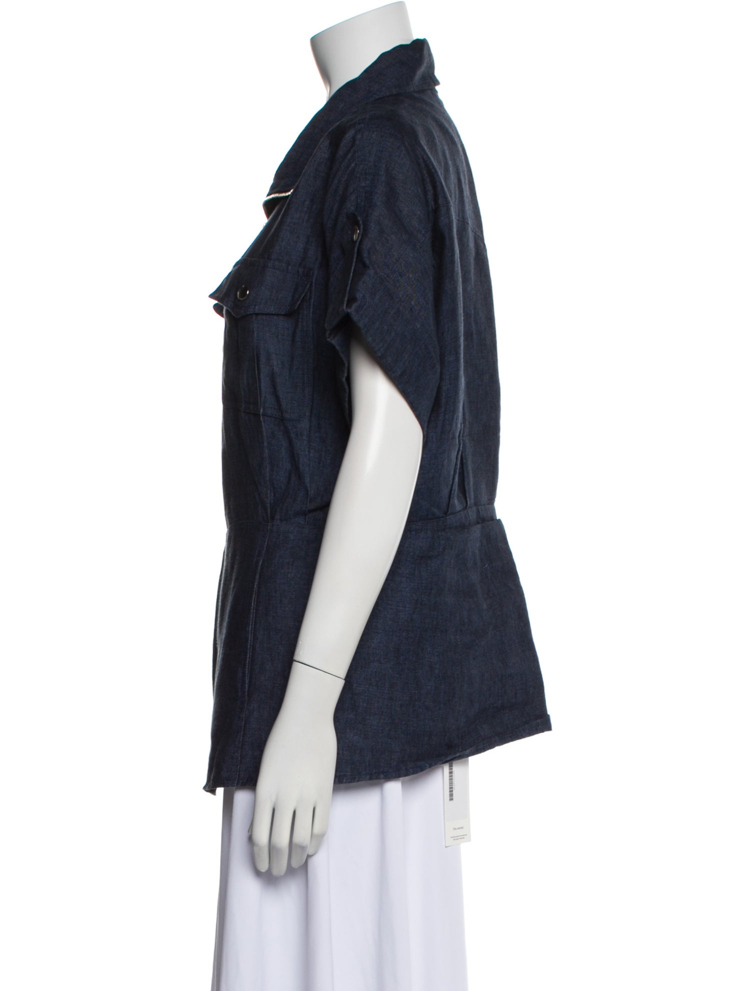 Lafayette 148 Linen Denim Jacket