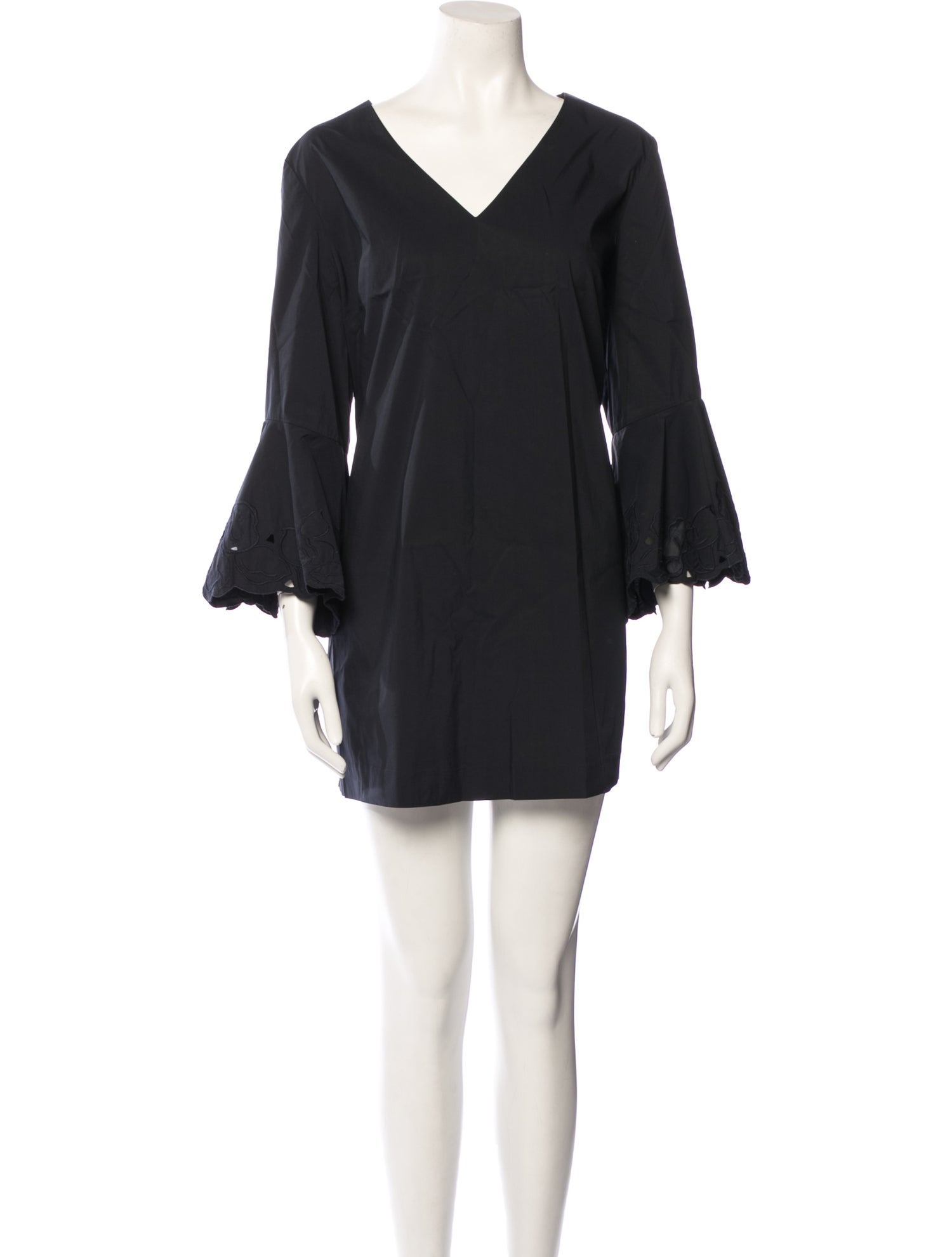 Lafayette 148 V-Neck Mini Dress