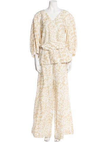 Lafayette 148 Suits and Sets Silk Printed Pant Set XL