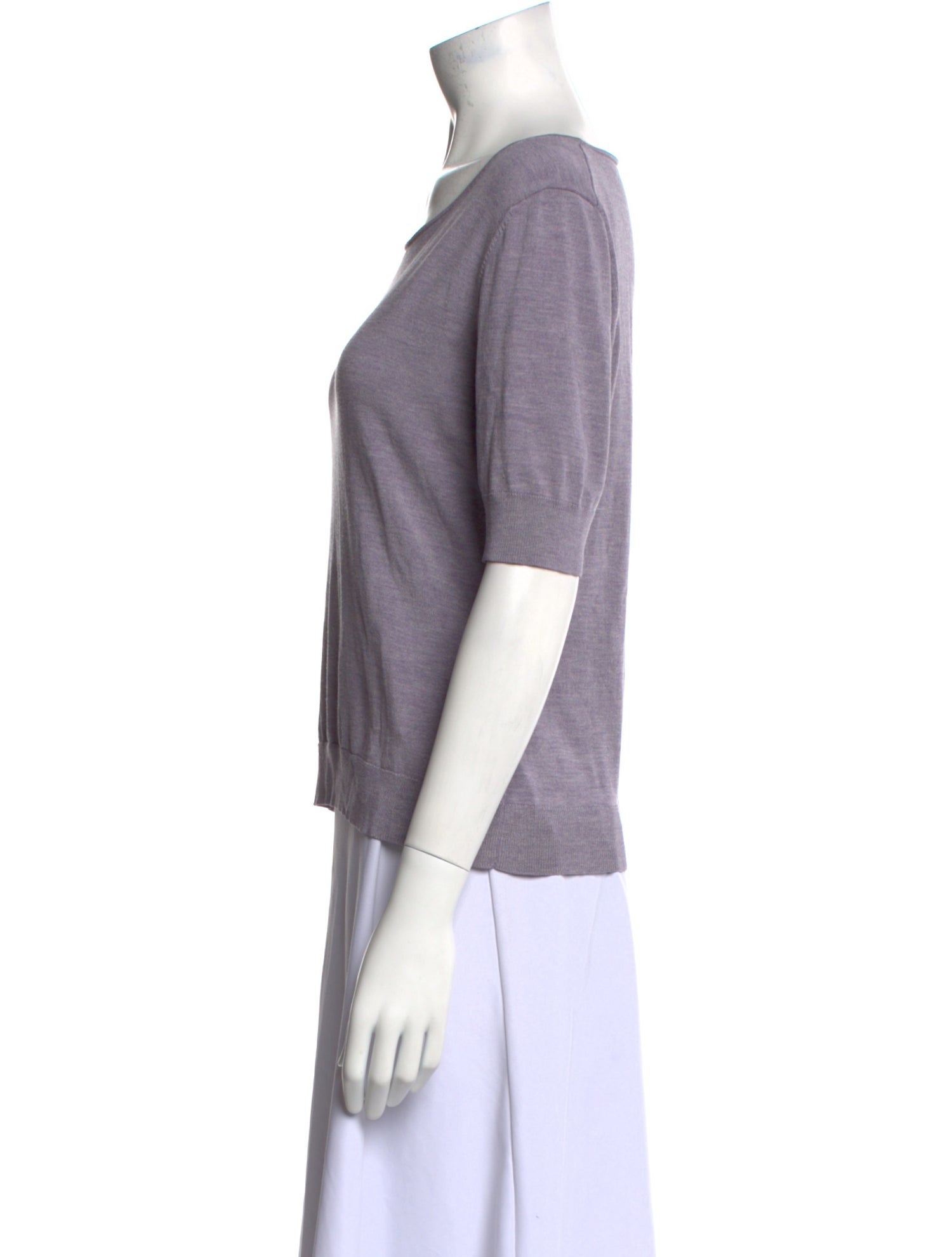 Lafayette 148 Silk Scoop Neck Sweater