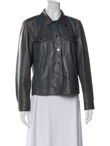 Lafayette 148 Jackets Leather Jacket L