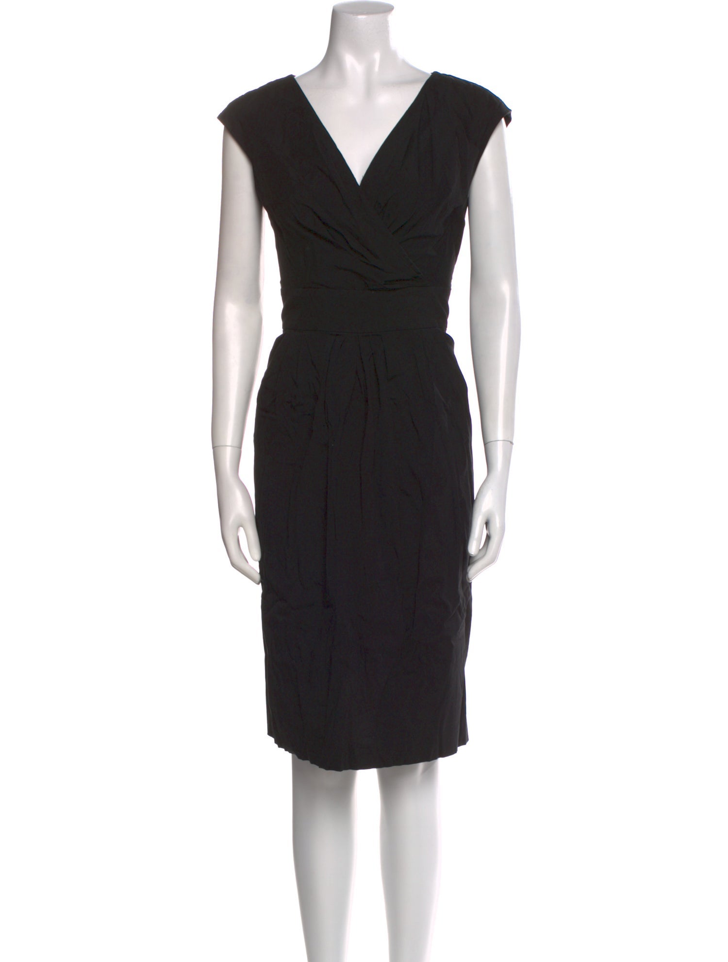 Lafayette 148 V-Neck Knee-Length Dress