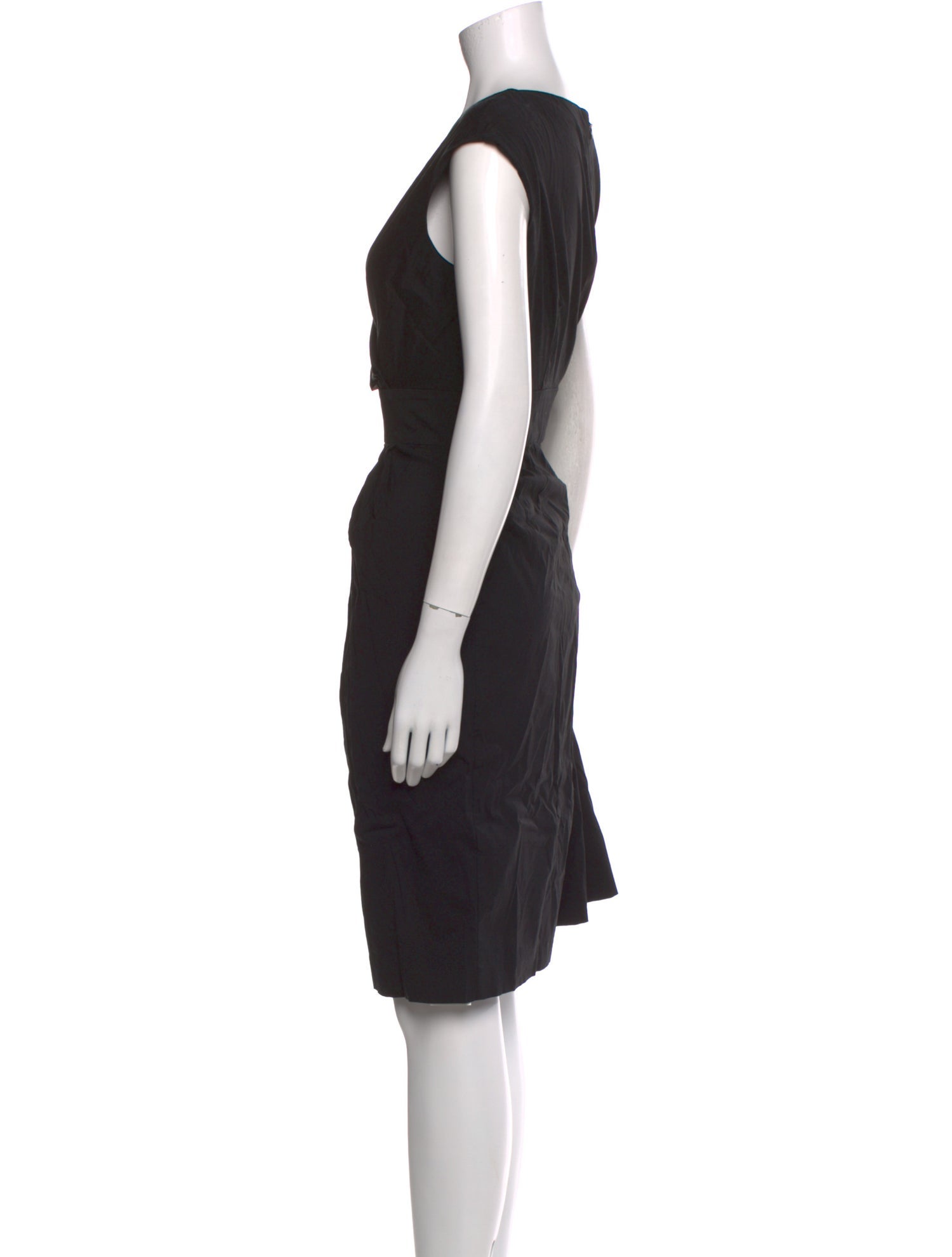 Lafayette 148 V-Neck Knee-Length Dress
