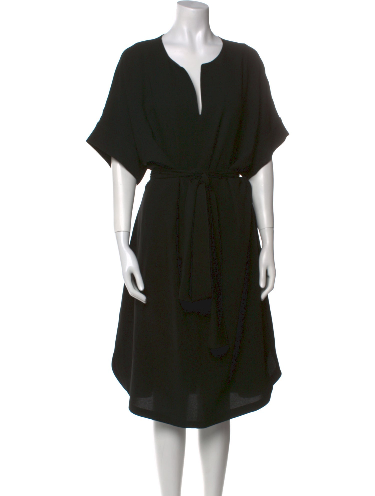 Lafayette 148 V-Neck Midi Length Dress