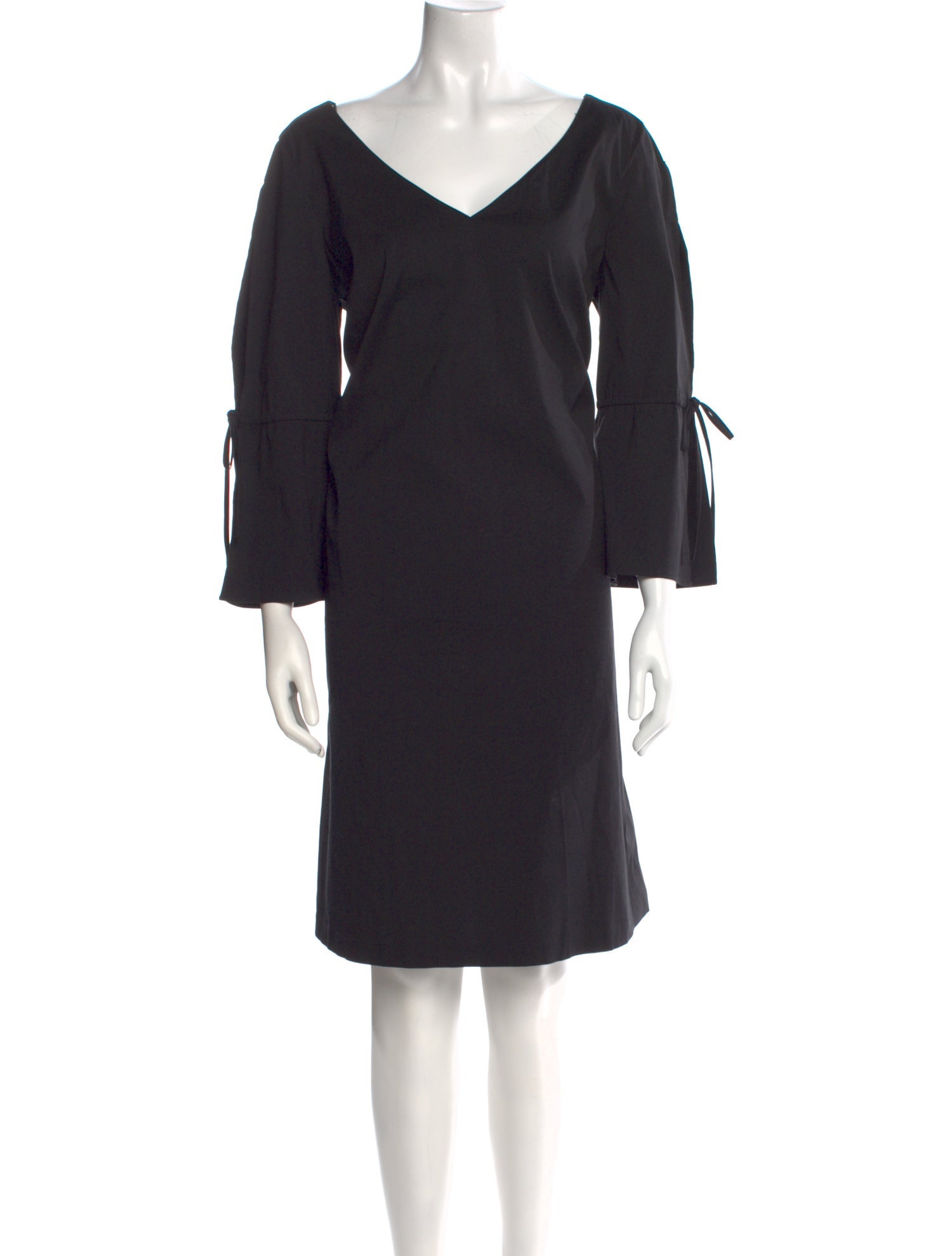 Lafayette 148 V-Neck Knee-Length Dress