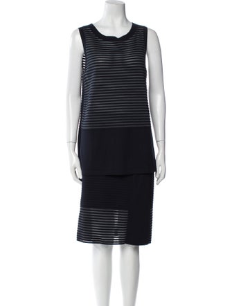 Lafayette 148 Striped Skirt Set