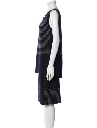 Lafayette 148 Striped Skirt Set