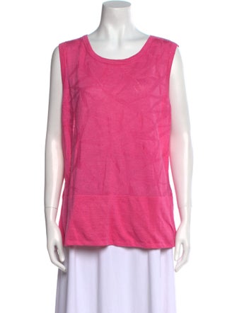 Lafayette 148 Linen Scoop Neck Sweater