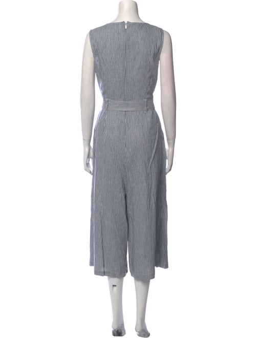 Lafayette 148 Linen Striped Jumpsuit