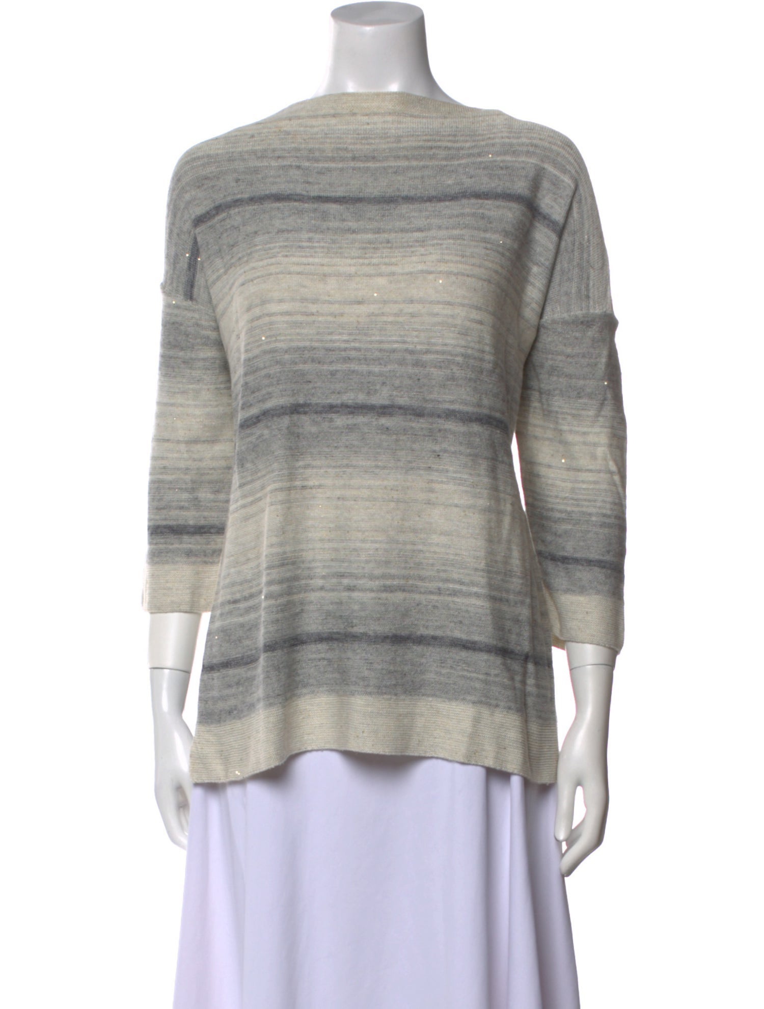 Lafayette 148 Silk Striped Sweater