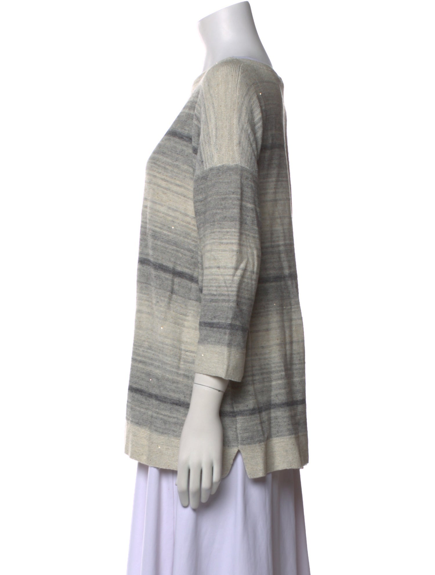 Lafayette 148 Silk Striped Sweater