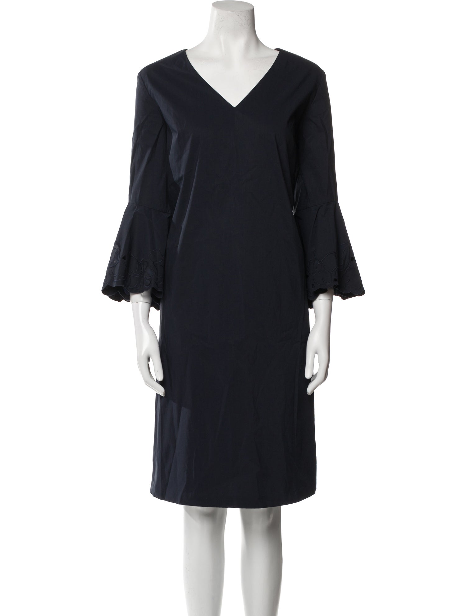 Lafayette 148 V-Neck Midi Length Dress w/ Tags