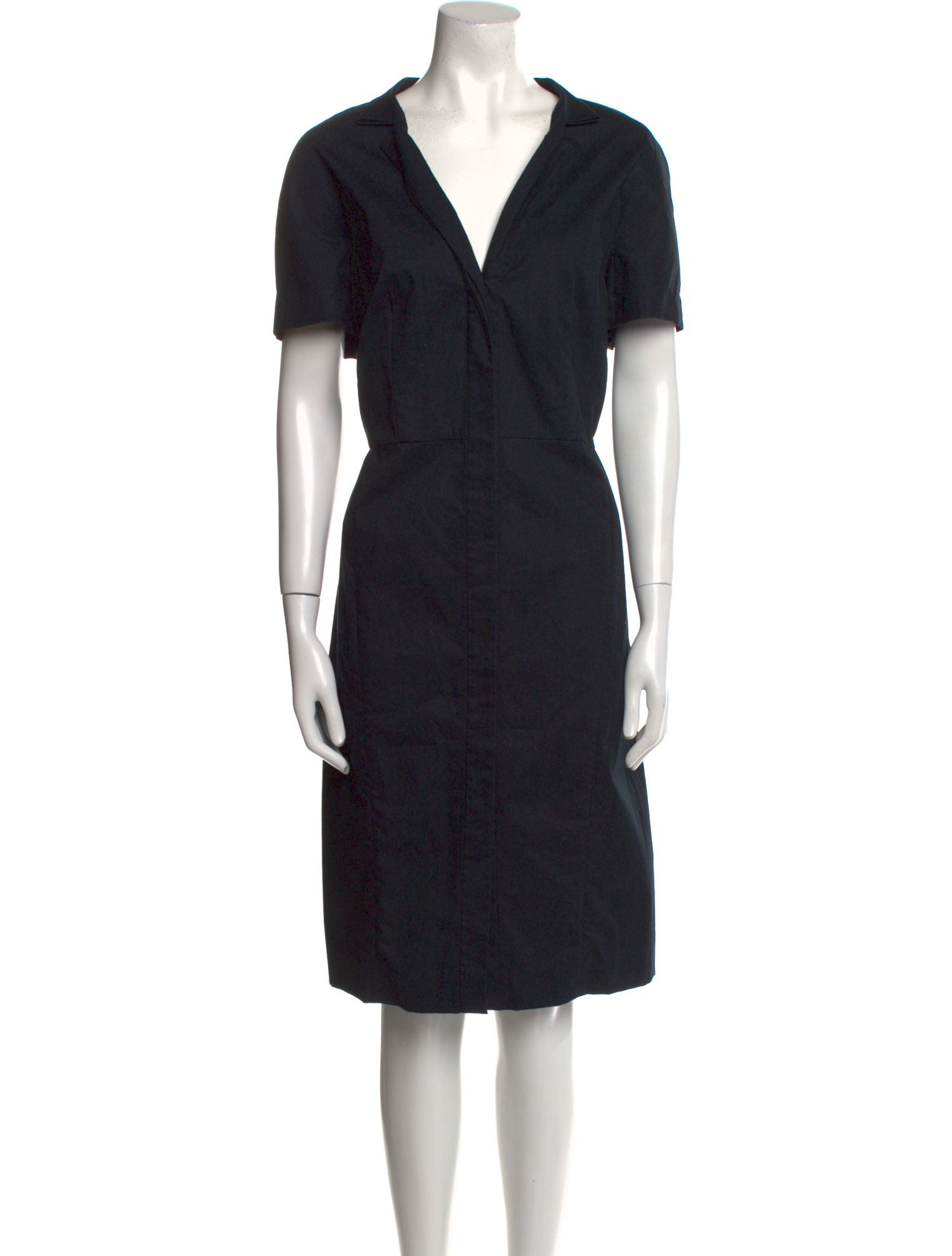 Lafayette 148 V-Neck Midi Length Dress