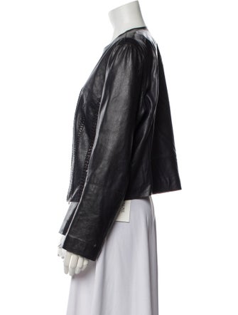 Lafayette 148 Leather Biker Jacket