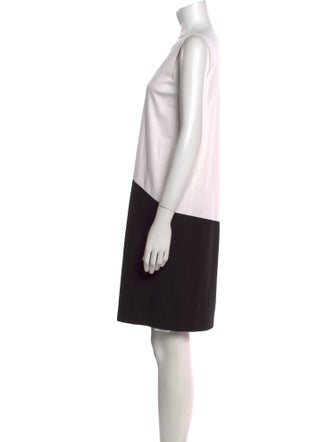 Lafayette 148 Colorblock Pattern Mini Dress