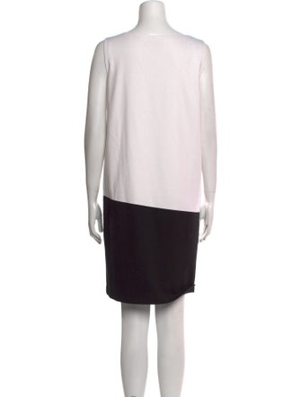 Lafayette 148 Colorblock Pattern Mini Dress