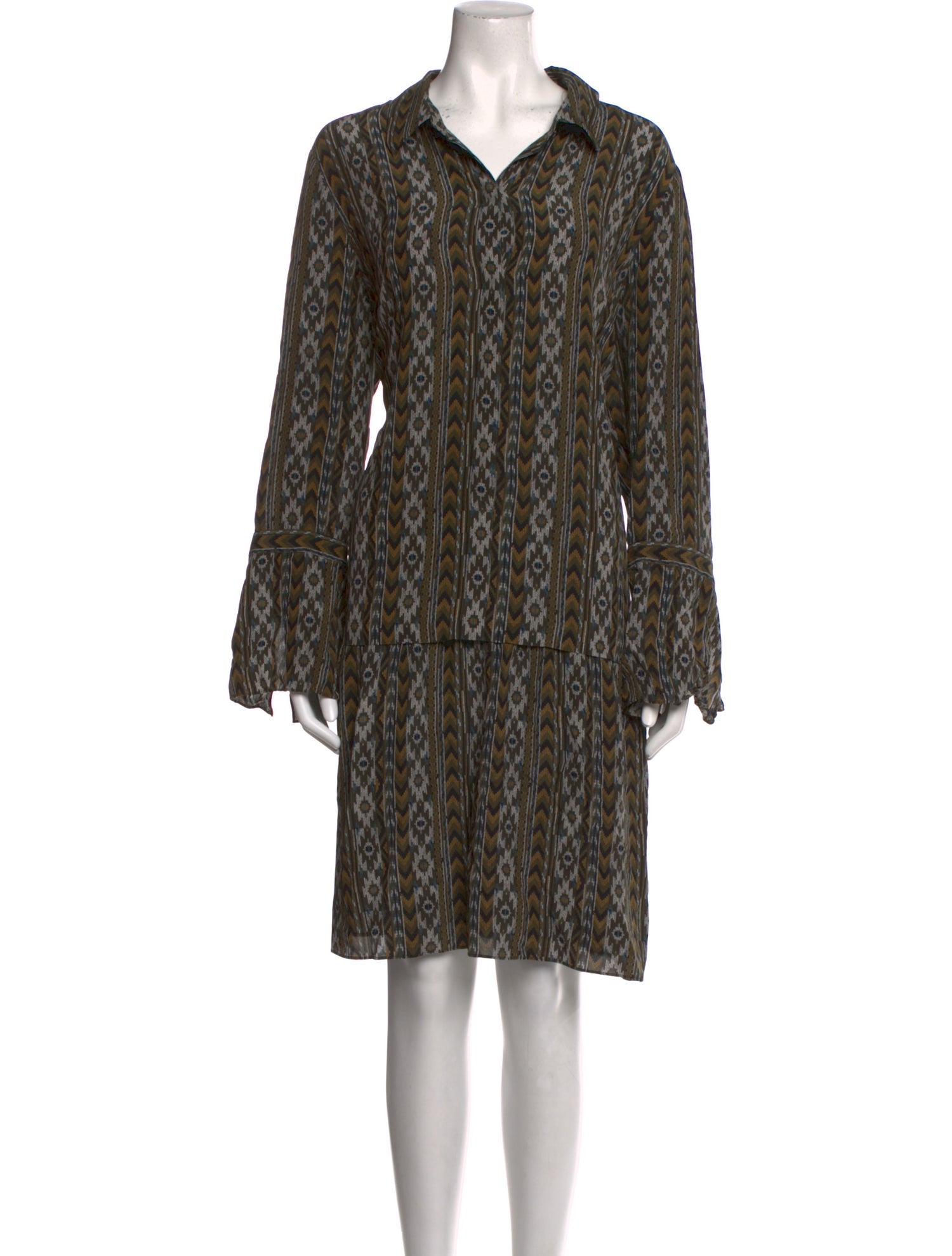 Lafayette 148 Silk Knee-Length Dress