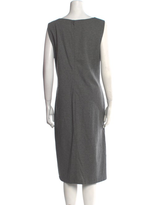 Lafayette 148 Bateau Neckline Midi Length Dress