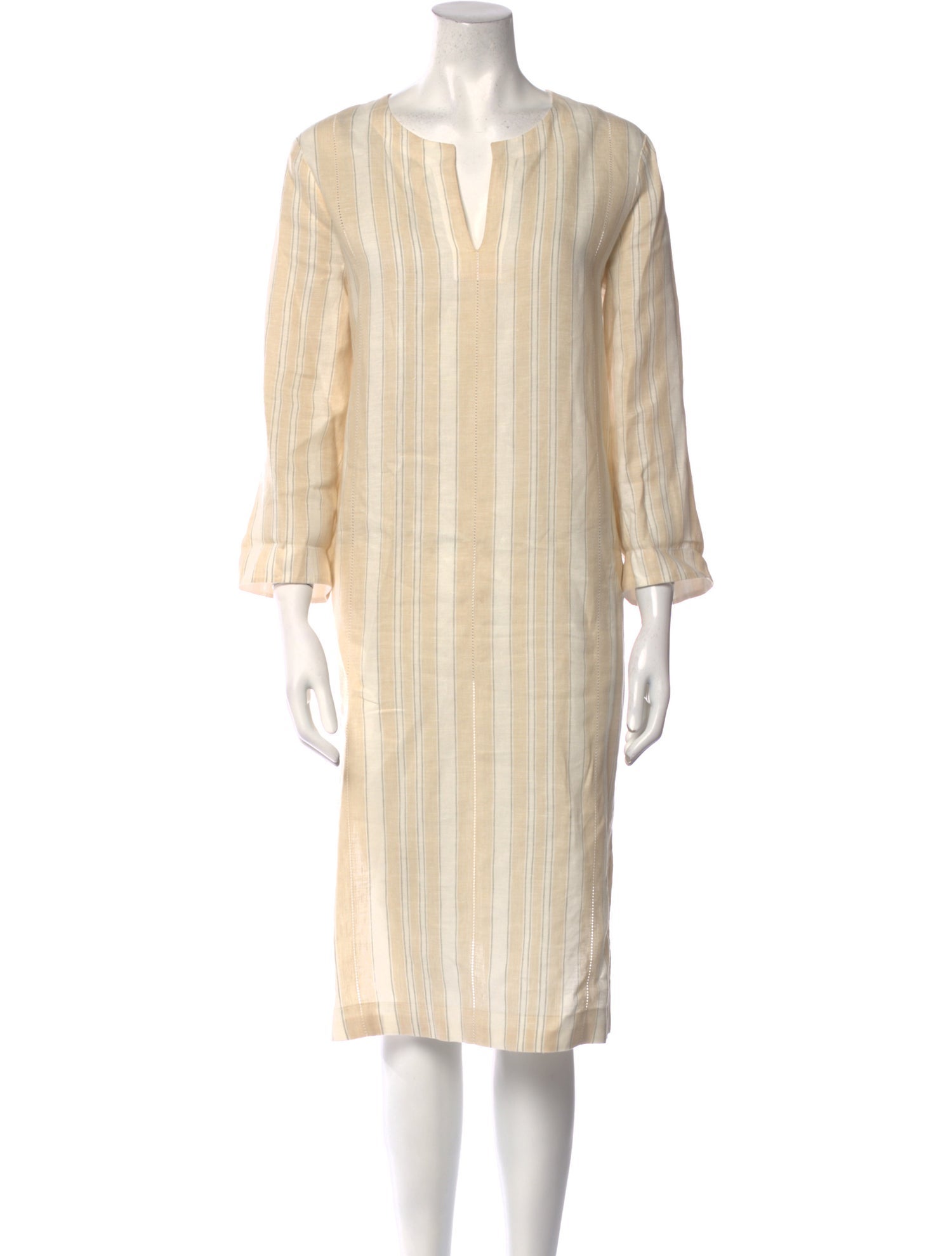 Lafayette 148 Linen Midi Length Dress