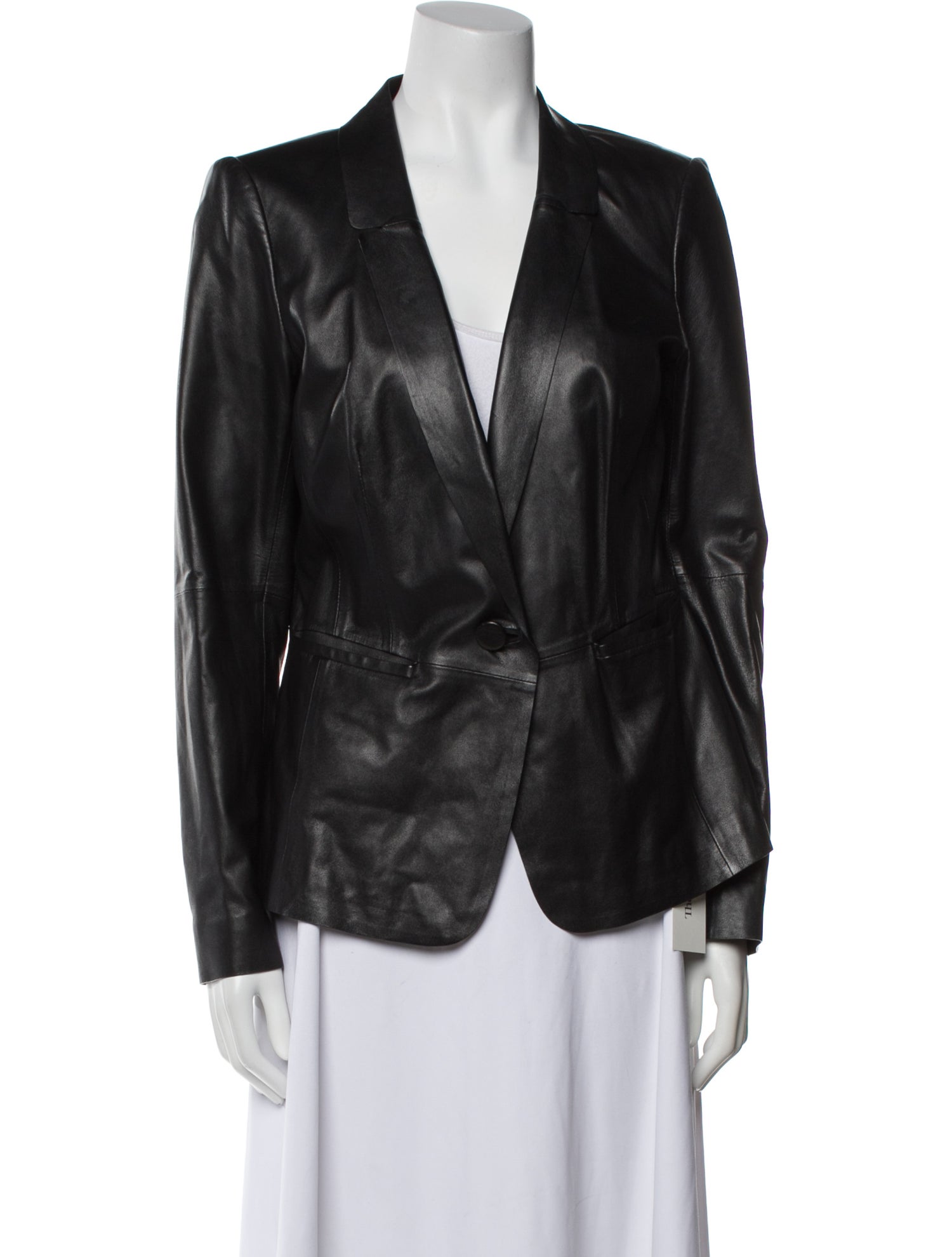 Lafayette 148 Leather Blazer