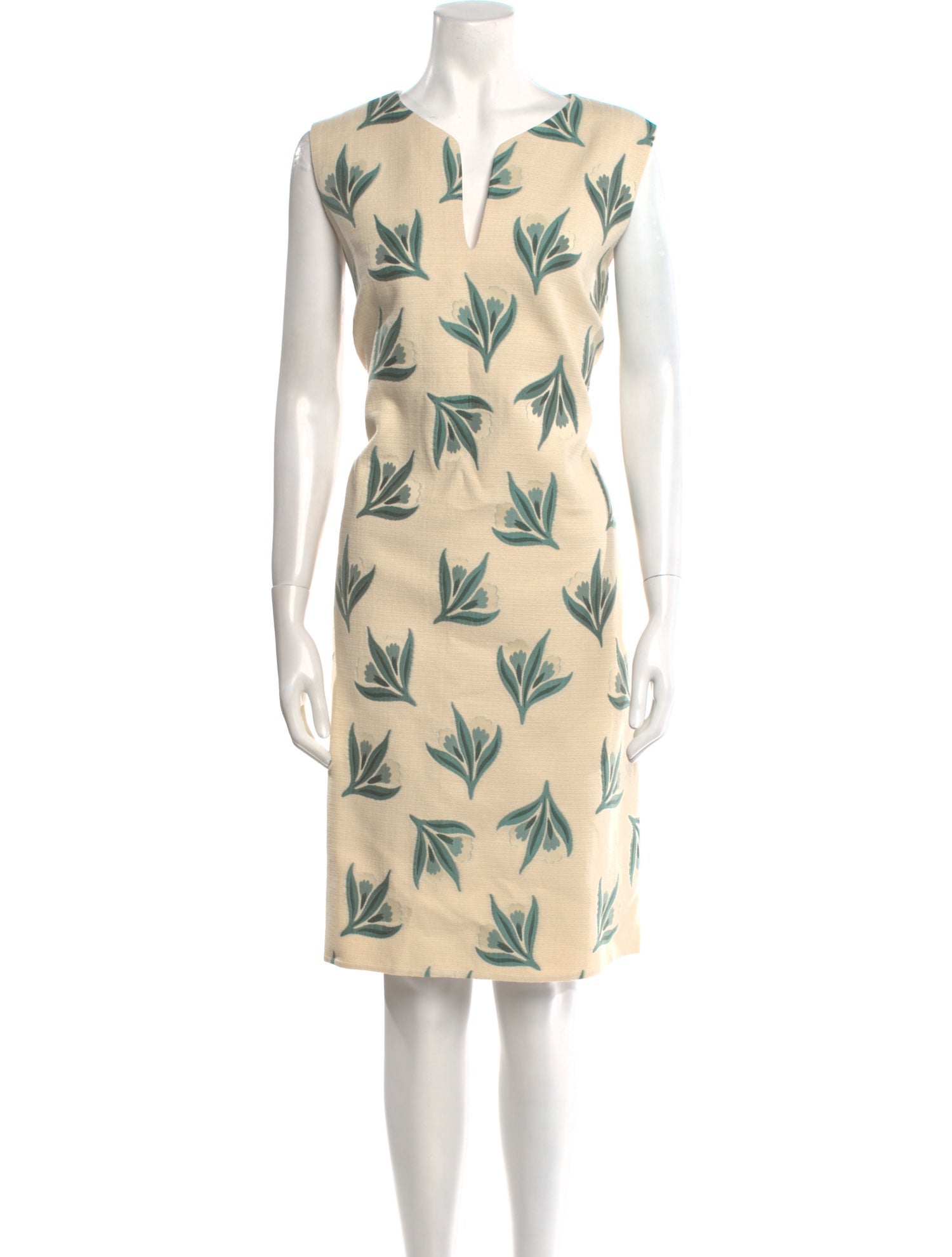 Lafayette 148 Floral Print Knee-Length Dress