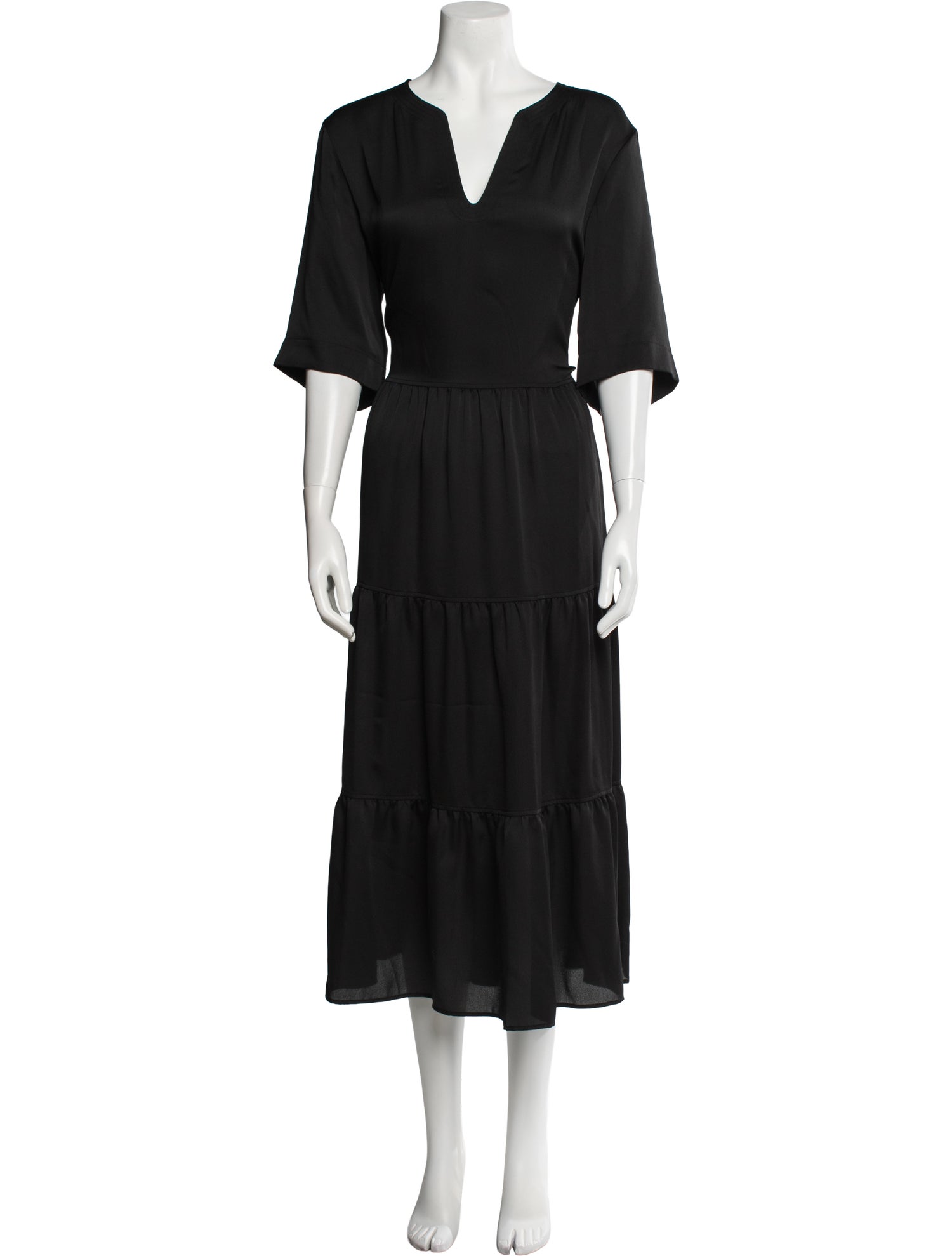 Lafayette 148 V-Neck Long Dress