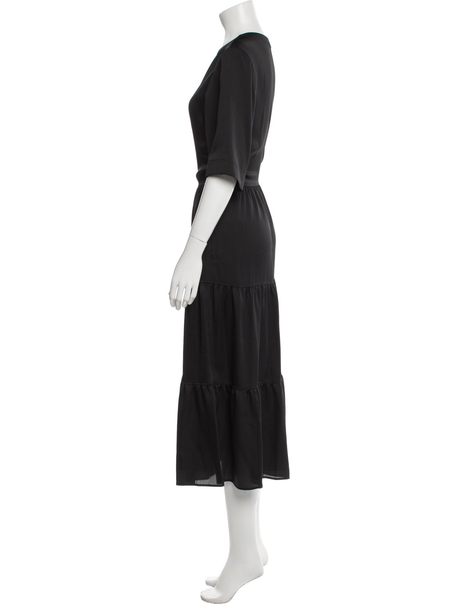 Lafayette 148 V-Neck Long Dress