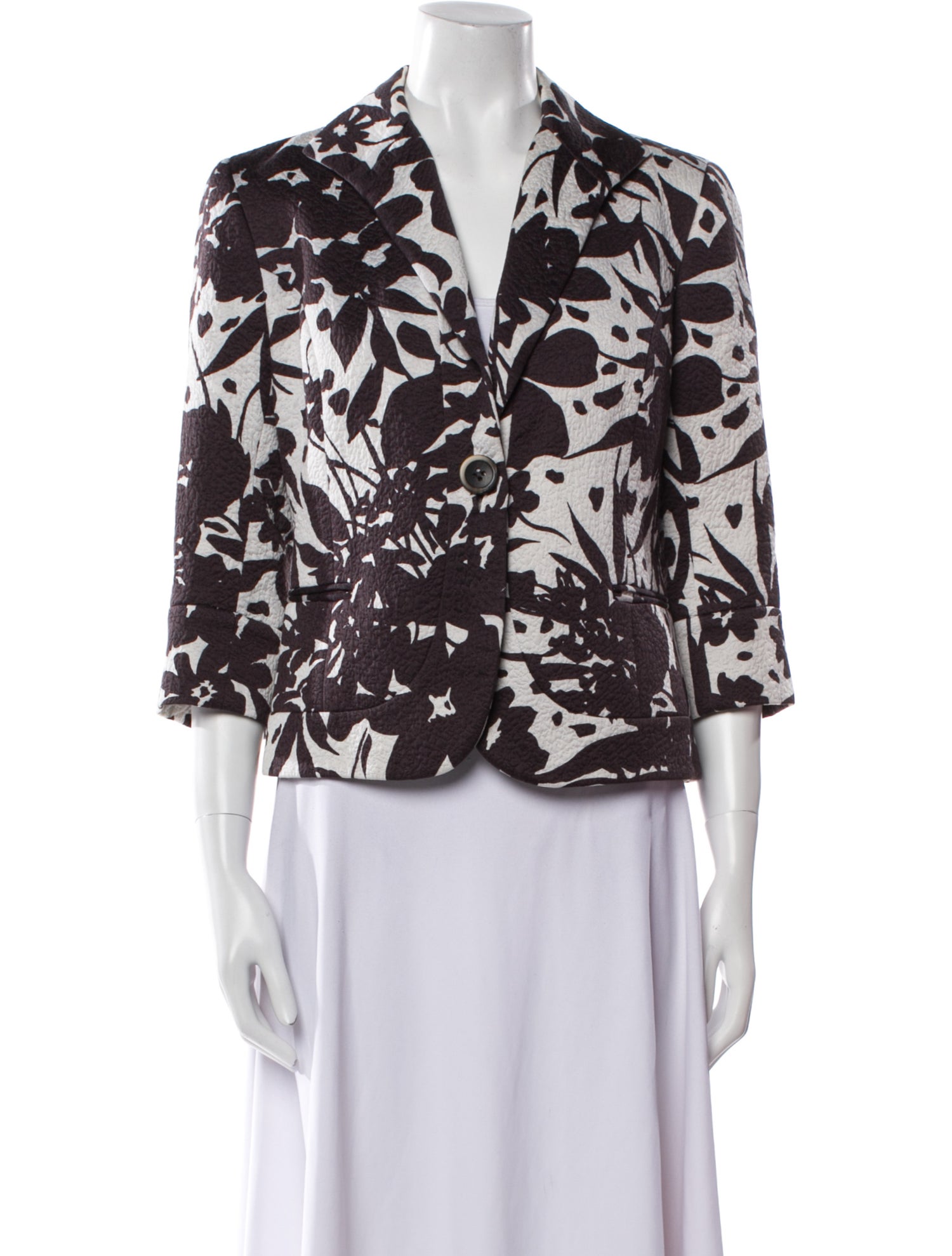 Lafayette 148 Floral Print Evening Jacket