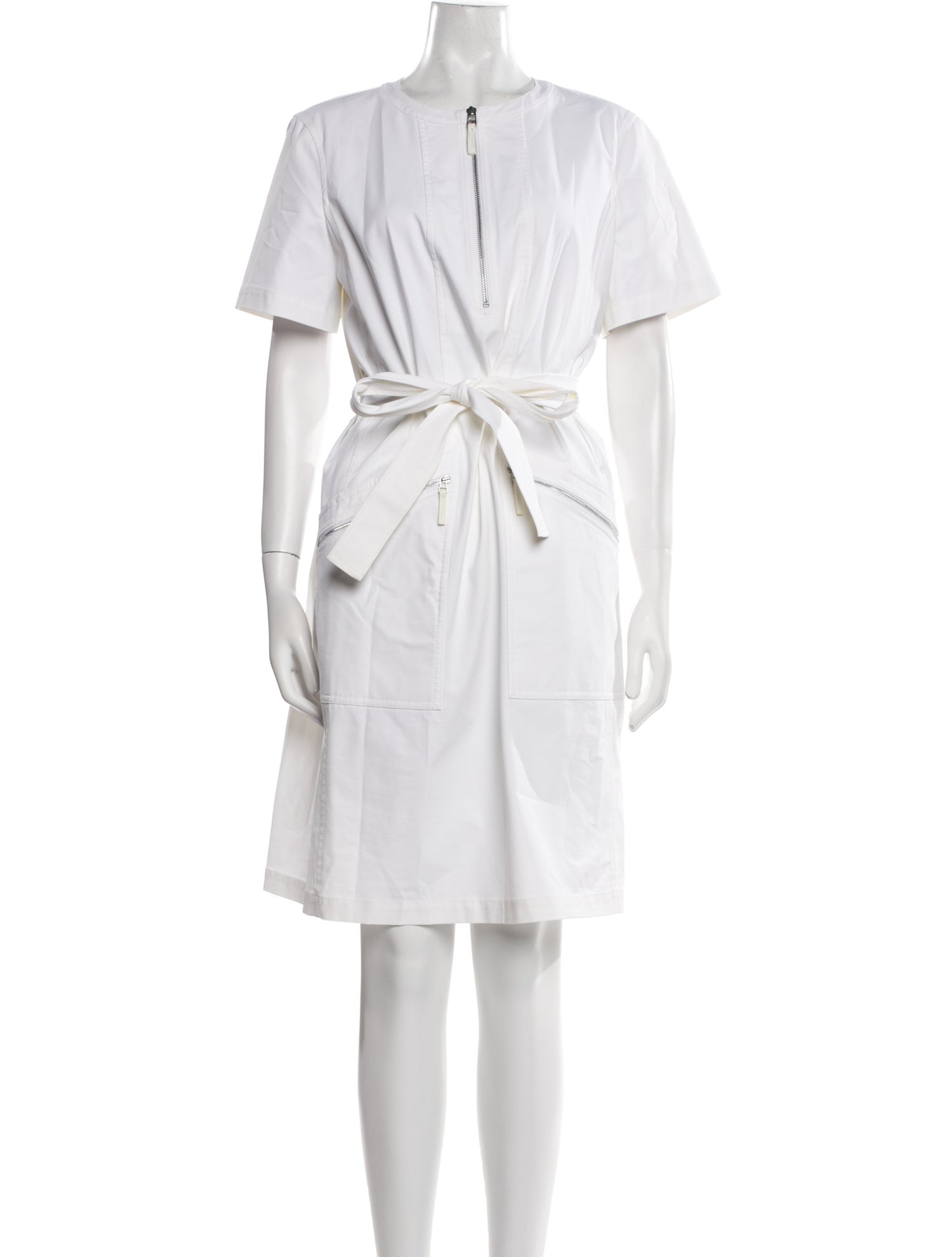 Lafayette 148 V-Neck Knee-Length Dress