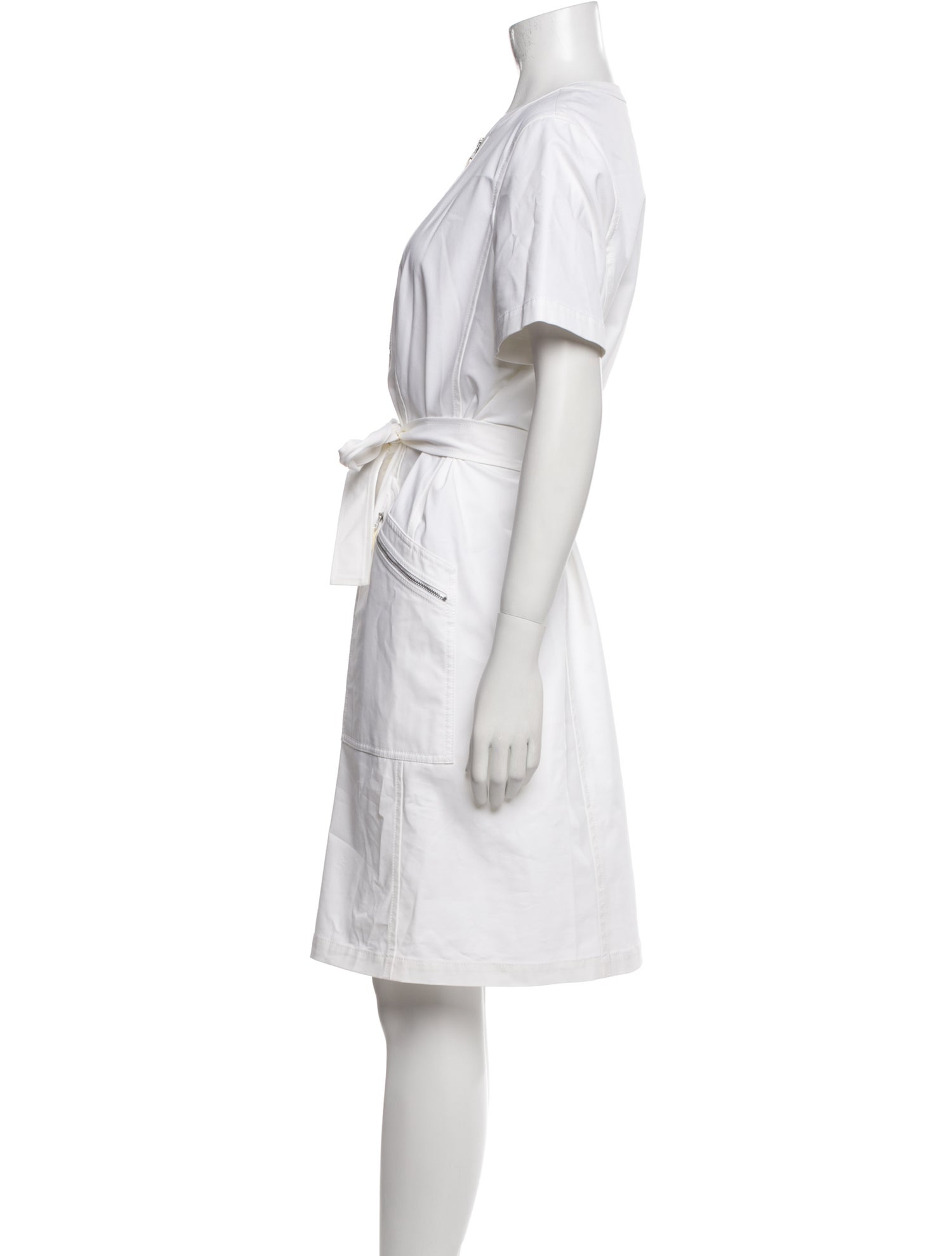 Lafayette 148 V-Neck Knee-Length Dress