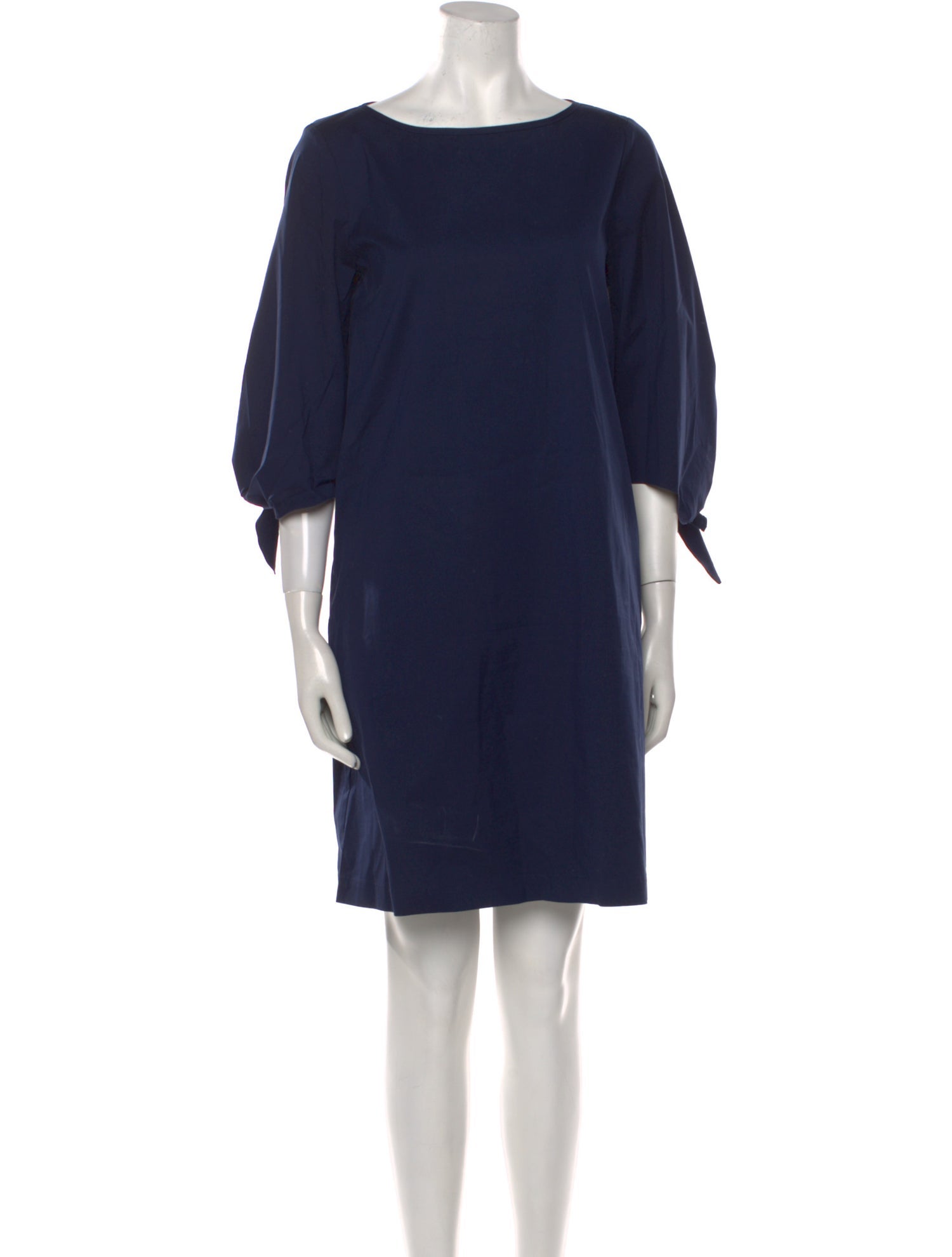 Lafayette 148 Bateau Neckline Mini Dress