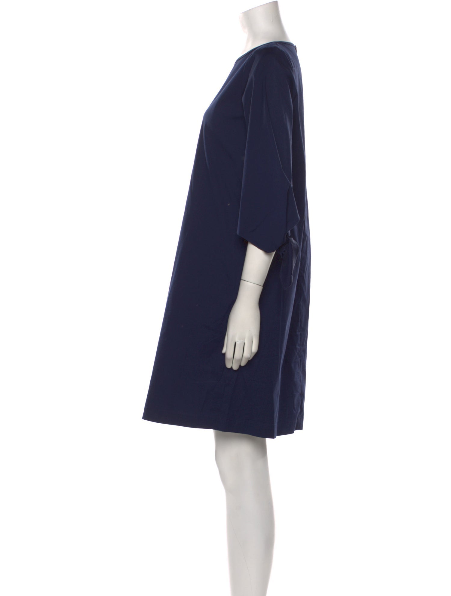 Lafayette 148 Bateau Neckline Mini Dress