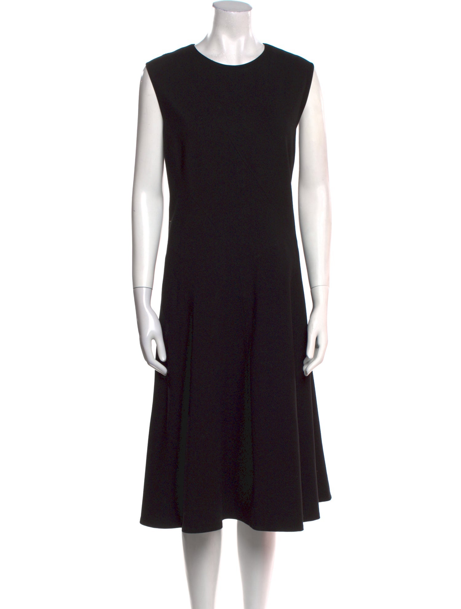 Lafayette 148 Crew Neck Midi Length Dress