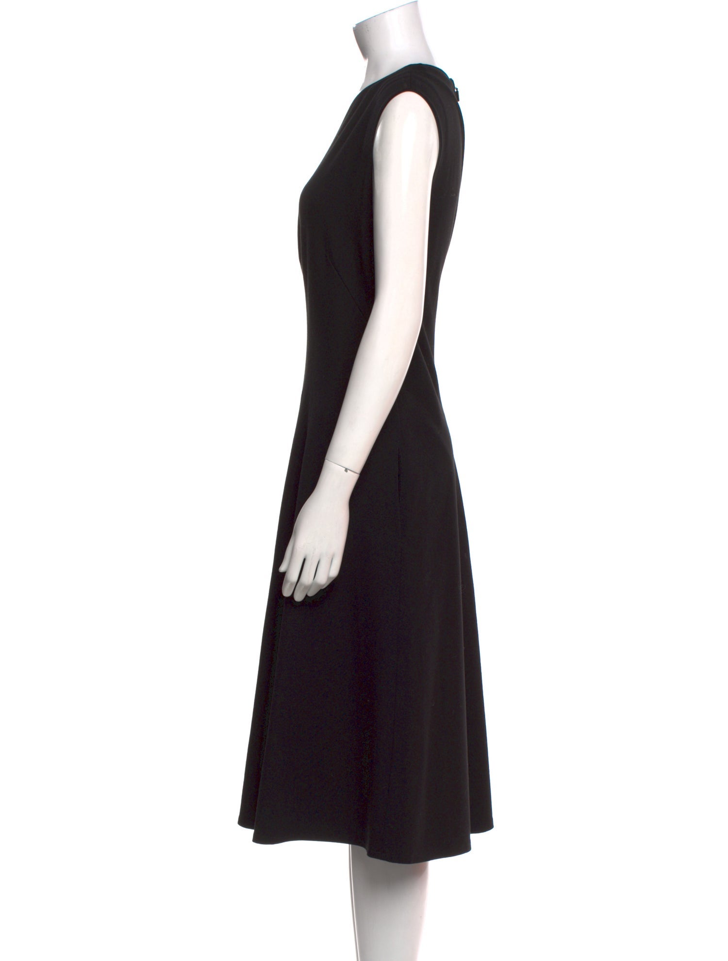 Lafayette 148 Crew Neck Midi Length Dress