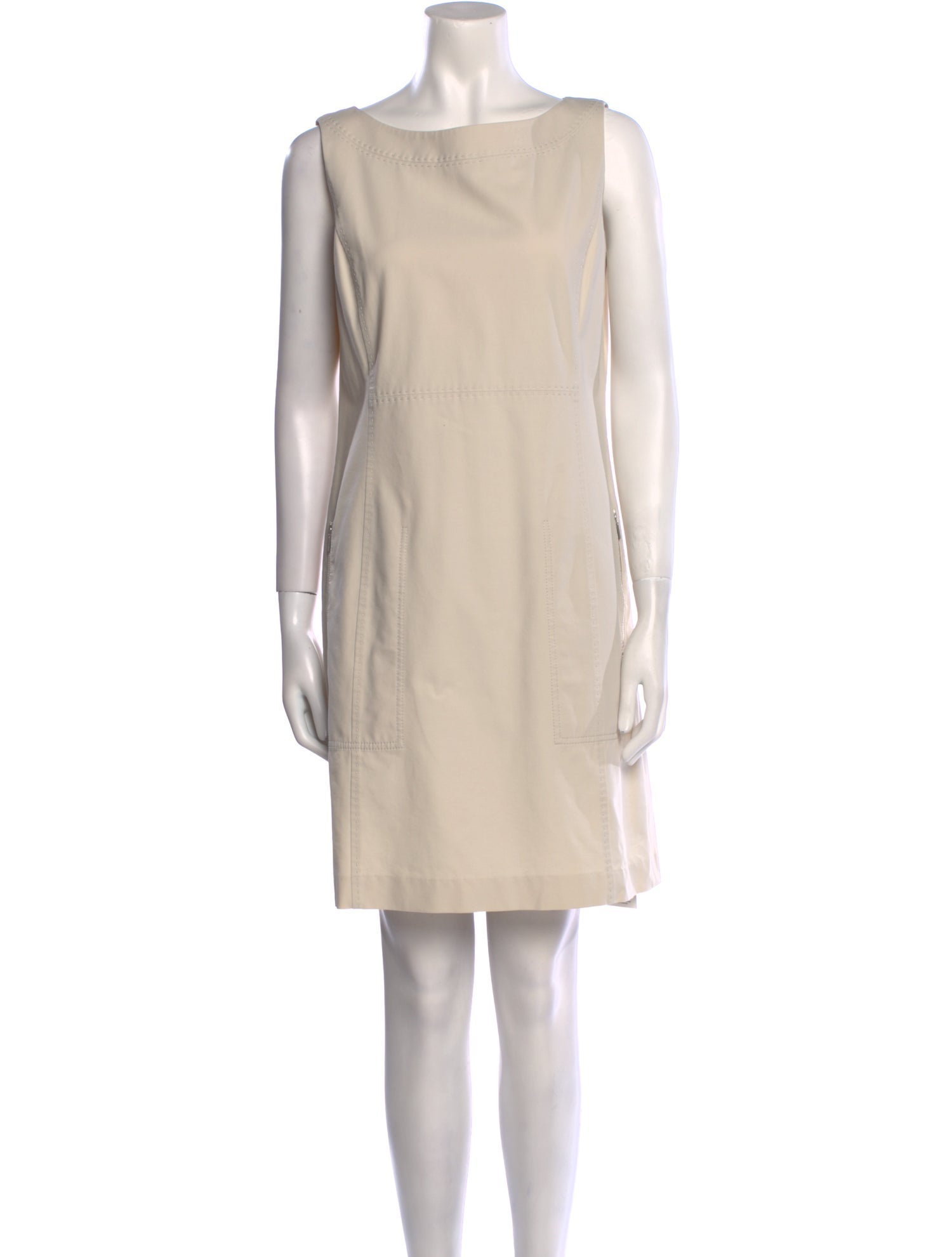 Lafayette 148 Bateau Neckline Mini Dress