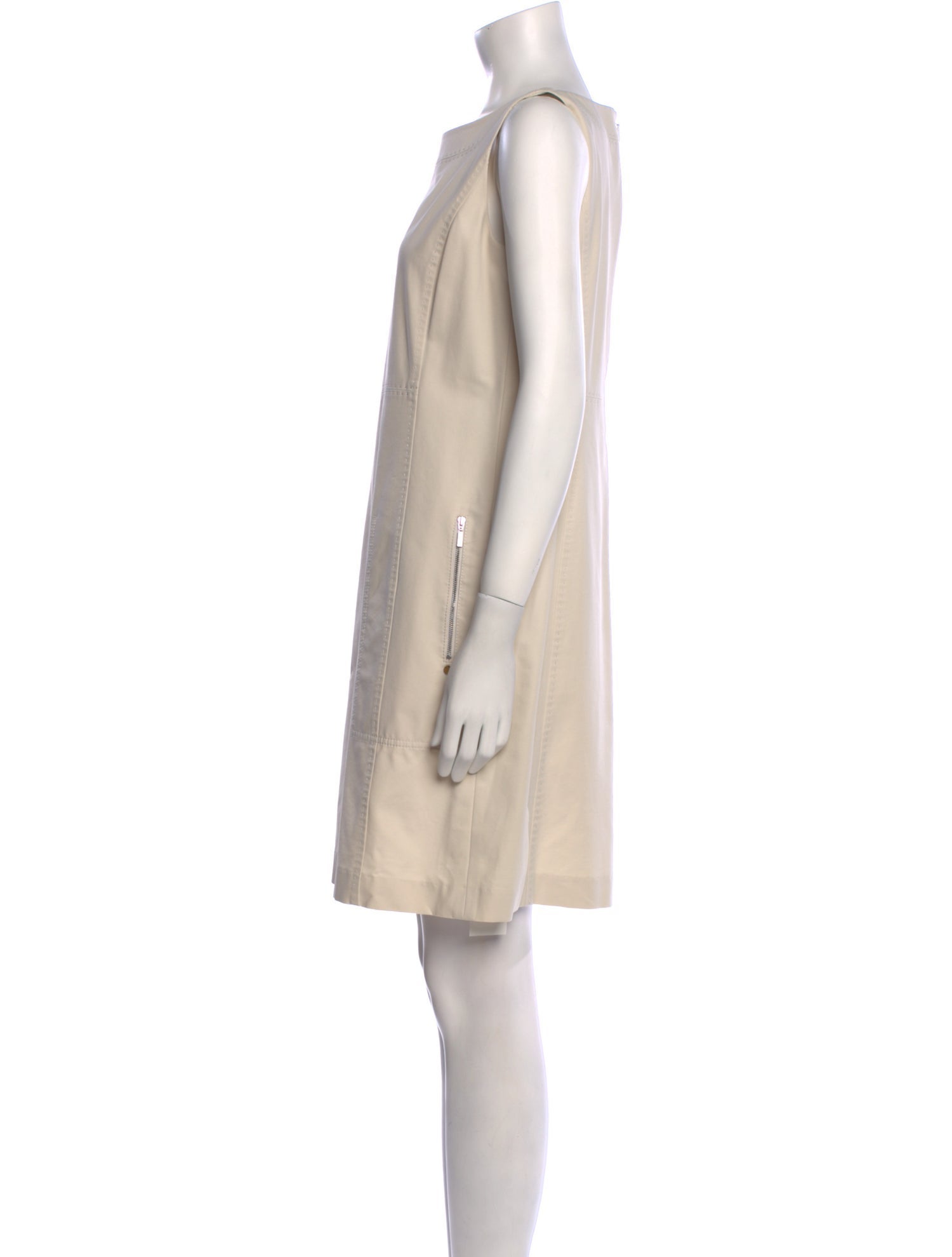 Lafayette 148 Bateau Neckline Mini Dress