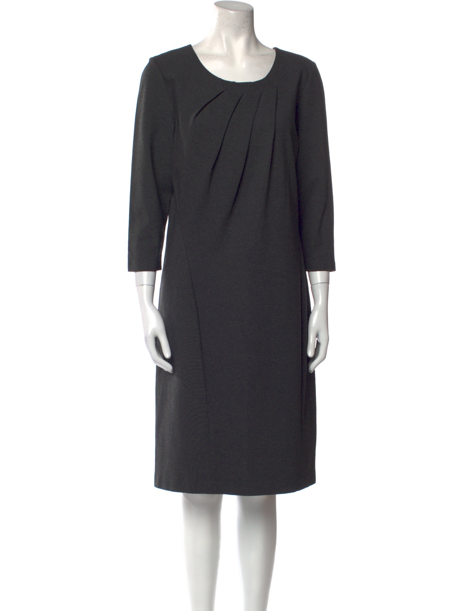 Lafayette 148 Scoop Neck Midi Length Dress