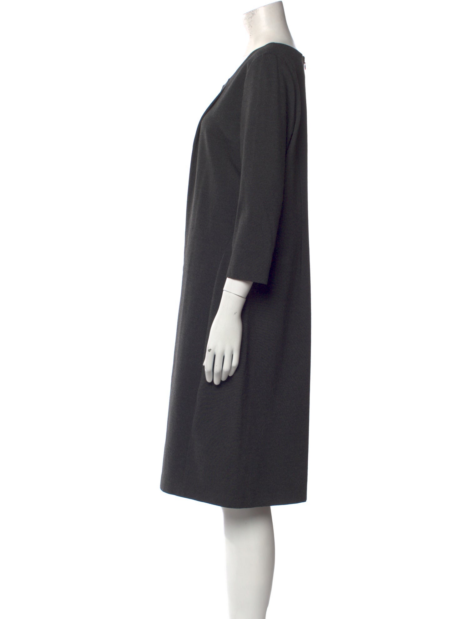 Lafayette 148 Scoop Neck Midi Length Dress