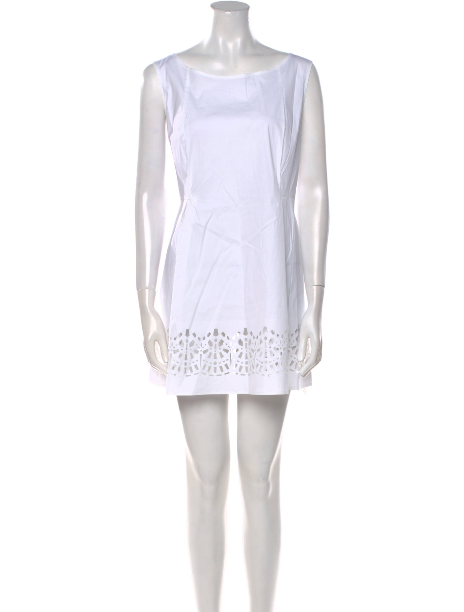 Lafayette 148 Bateau Neckline Mini Dress