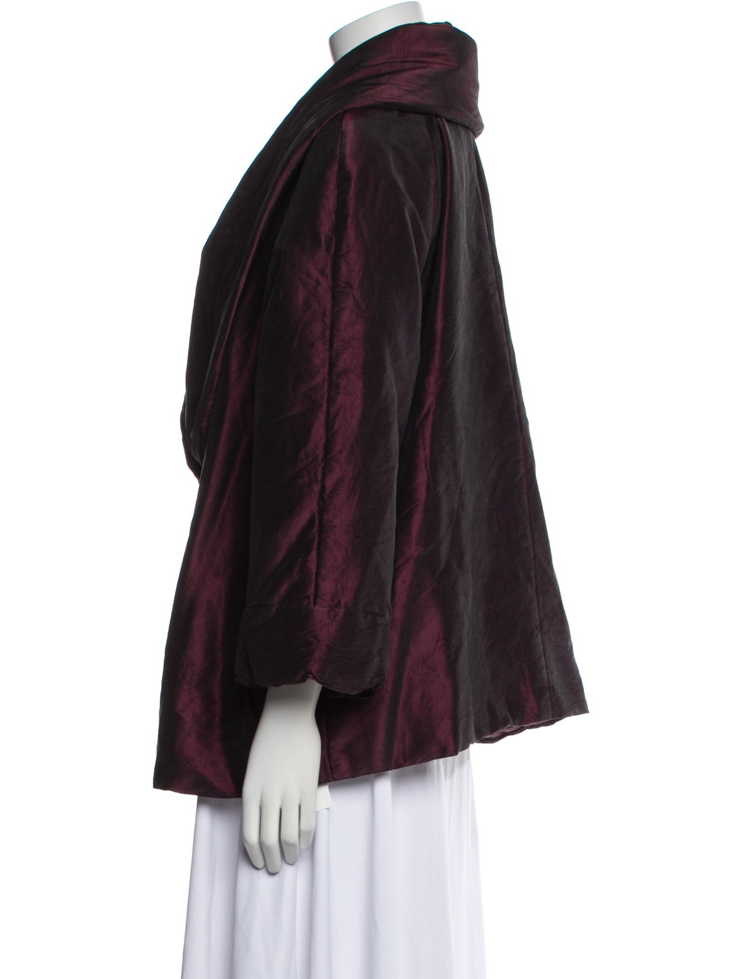 Lafayette 148 Silk Faux Fur Jacket