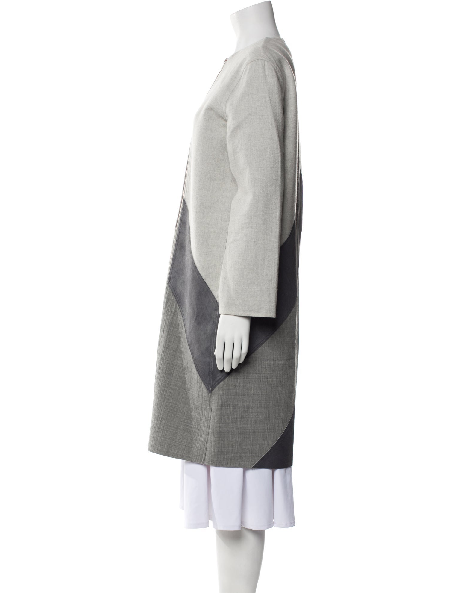 Lafayette 148 Wool Colorblock Pattern Coat w/ Tags