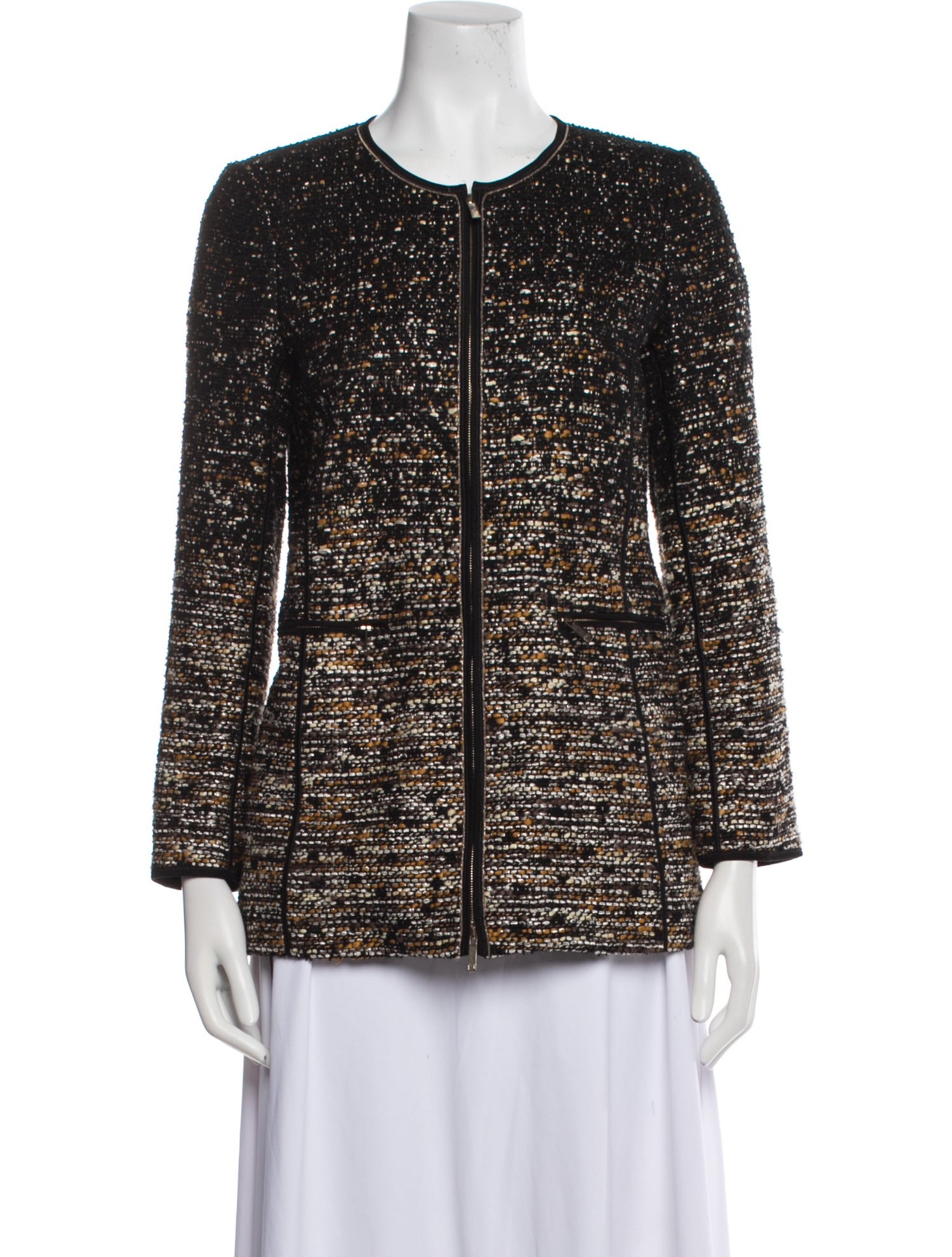 Lafayette 148 Tweed Tweed Pattern Evening Jacket