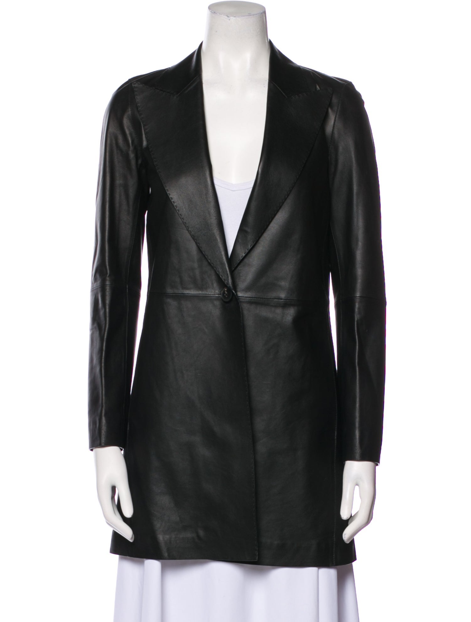 Lafayette 148 Leather Coat