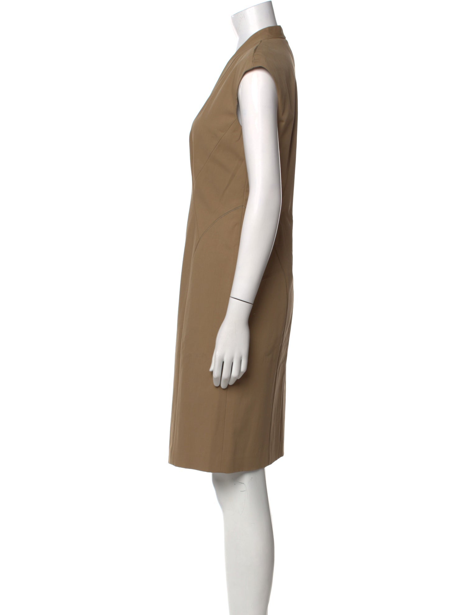 Lafayette 148 V-Neck Knee-Length Dress