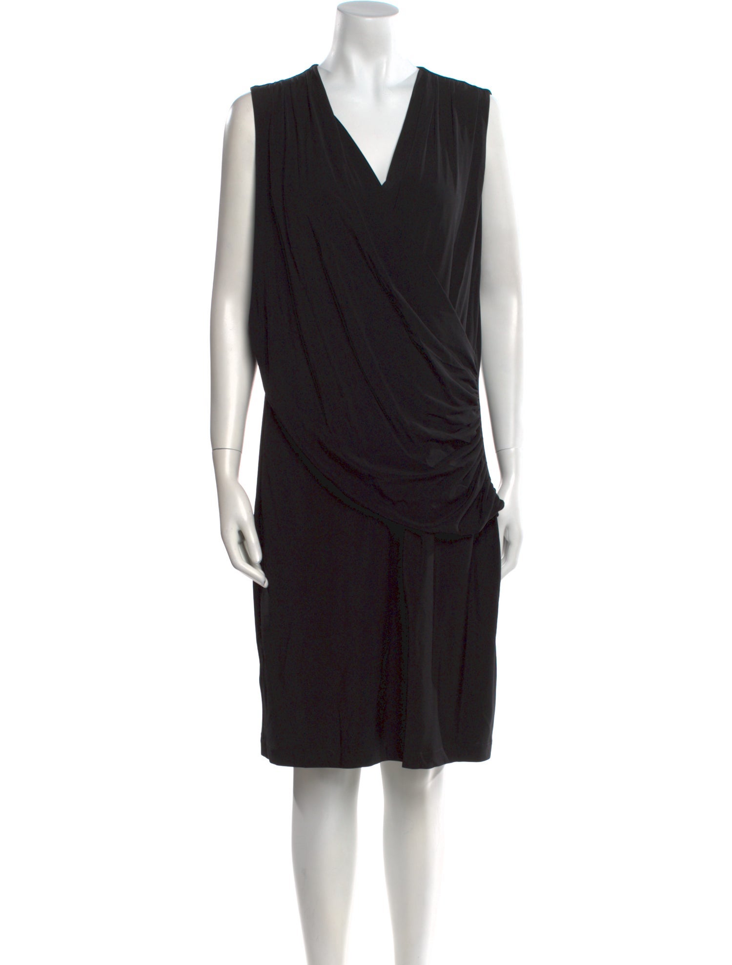 Lafayette 148 V-Neck Knee-Length Dress