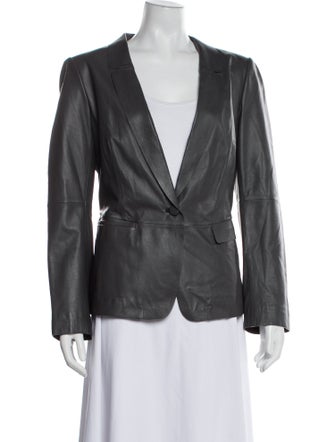 Lafayette 148 Leather Blazer