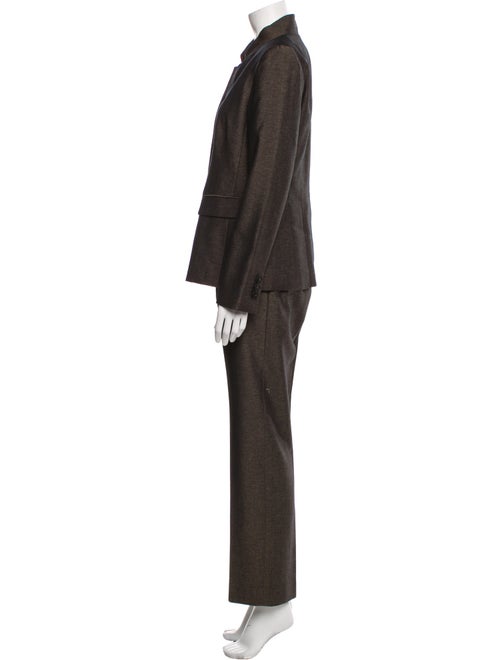 Lafayette 148 Virgin Wool Pleated Accents Pantsuit