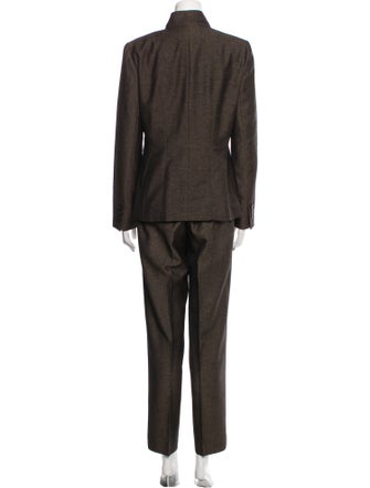 Lafayette 148 Virgin Wool Pleated Accents Pantsuit